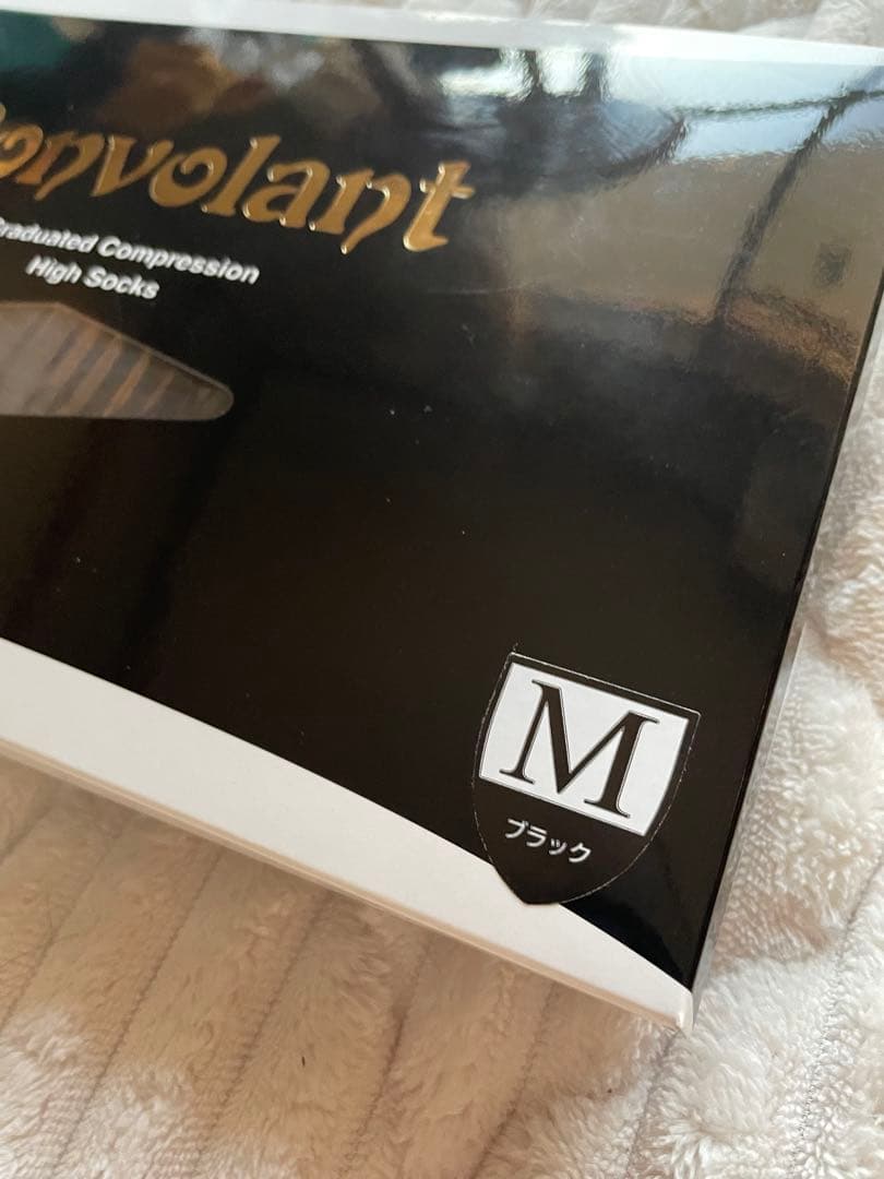 Bonvolant 着圧ソックス Mブラック2足セットサミットインターナショナル