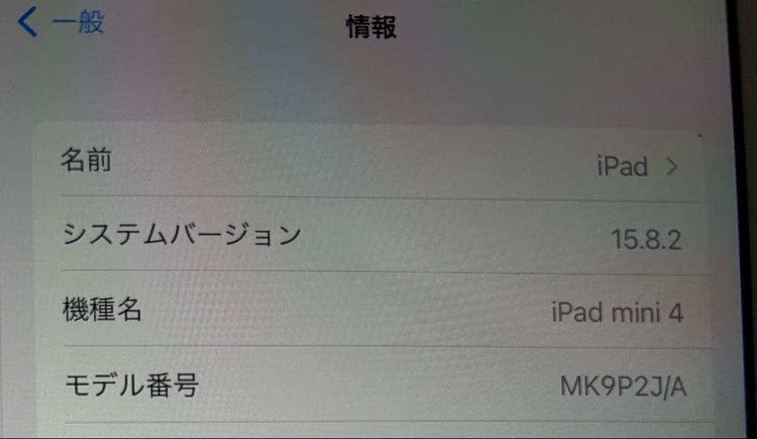 iPad mini 4 /第4世代 シルバー128GB