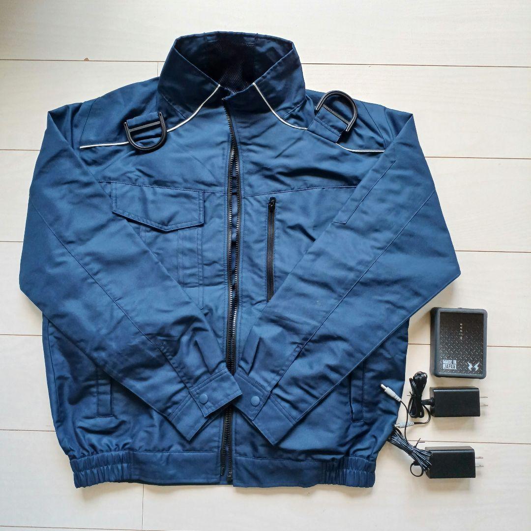 【MIZUNO】ネイビー空調服（XL）ファン・バッテリー×2付き
