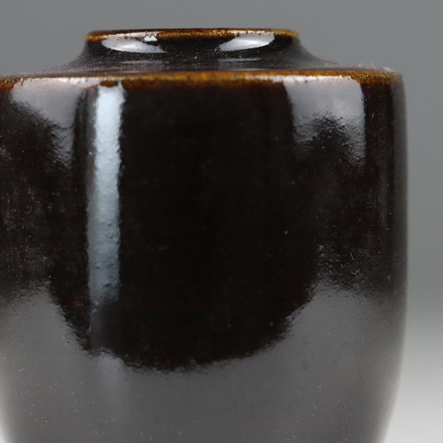 Y2888-2 茶道具 森谷陶谷 丹波茶入 共箱・仕覆　＃13