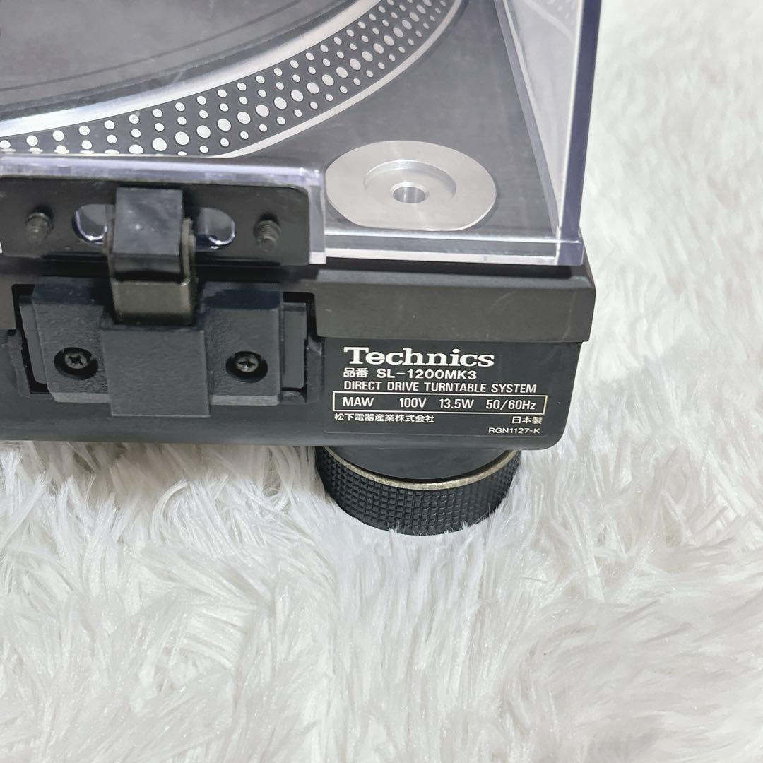 【取説】Technics SL-1200MK3 ブラック 完動品 カバー付　黒