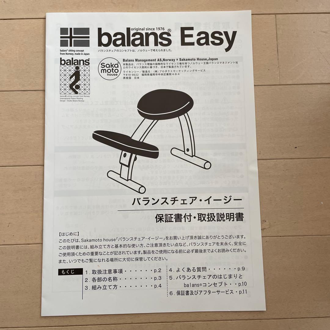 サカモトハウス 姿勢矯正 バランスチェア　バランスイージー