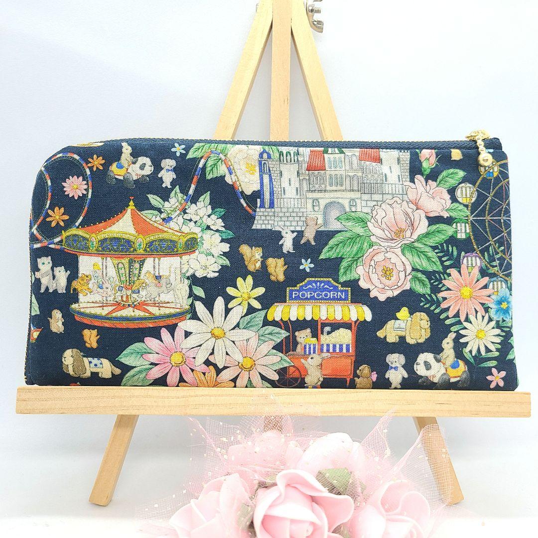 だしゅお◎Handmade L字型ポーチ❣️ファスナーポケット◎5点セット