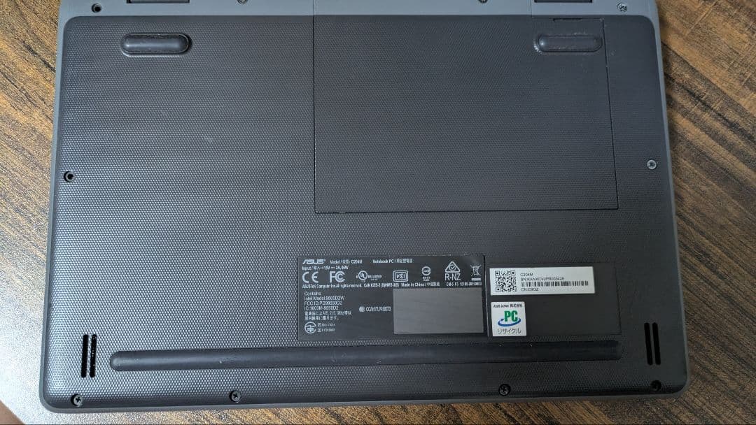 Chromebook本体 ASUS Chromebook C-204MA