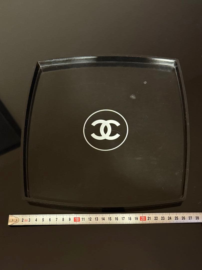 CHANEL ブラック スクエアトレイ