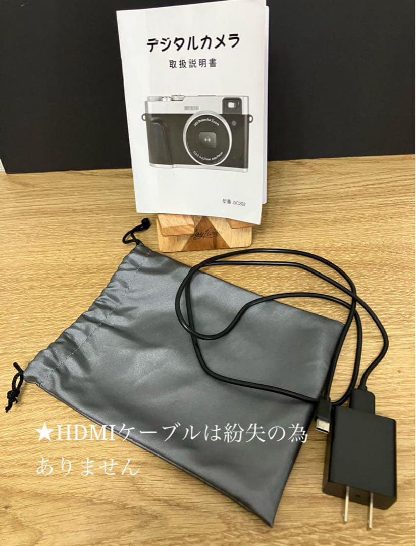 デジタルカメラ・カメラケースset【デジカメ・レトロ・32GBカード付き】黒