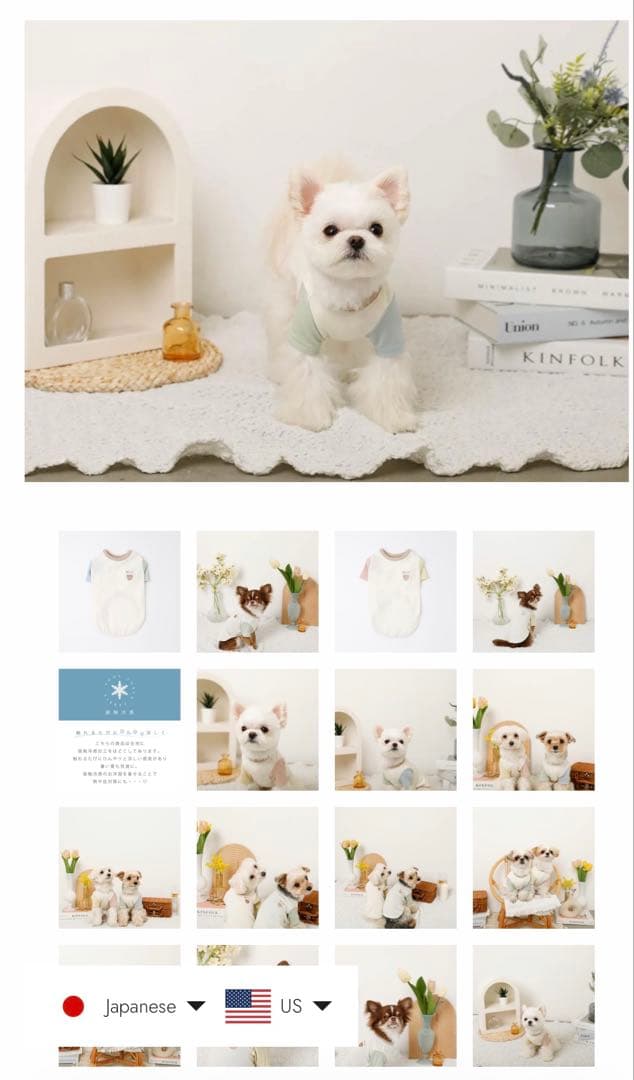 【お値下げ❗️】monchéri（モンシェリ）　ハーネス　リード　洋服　小型犬用