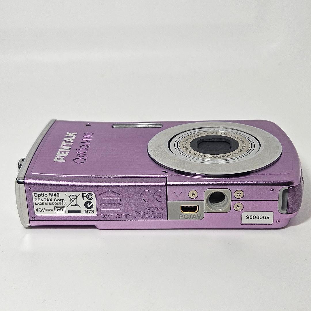 極美品 動作品 PENTAX Optio M40 充電器 バッテリー コンデジ