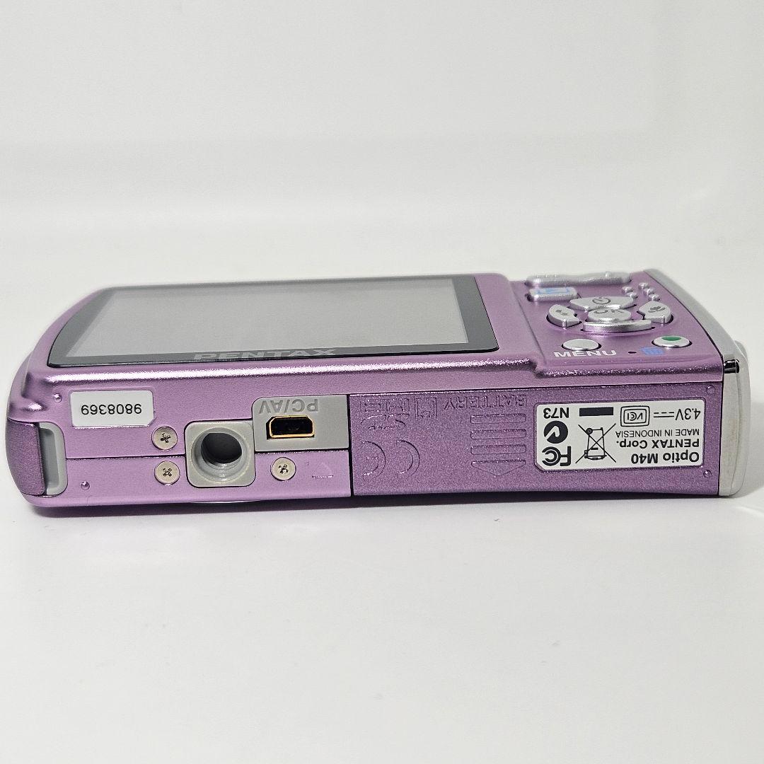 極美品 動作品 PENTAX Optio M40 充電器 バッテリー コンデジ