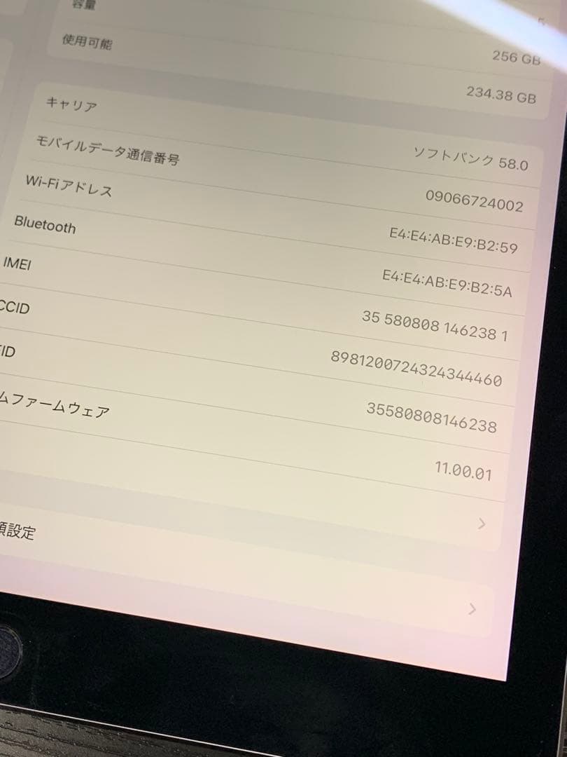 iPad Pro12.9㌅第２世代セルラーモデル