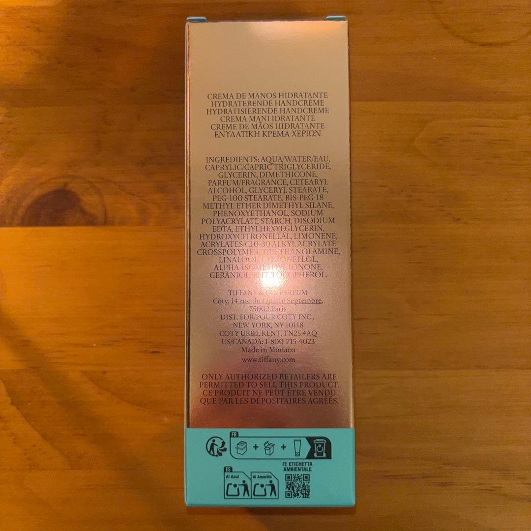 【新品未開封】Tiffany & Co. ROSE GOLD ハンドクリーム