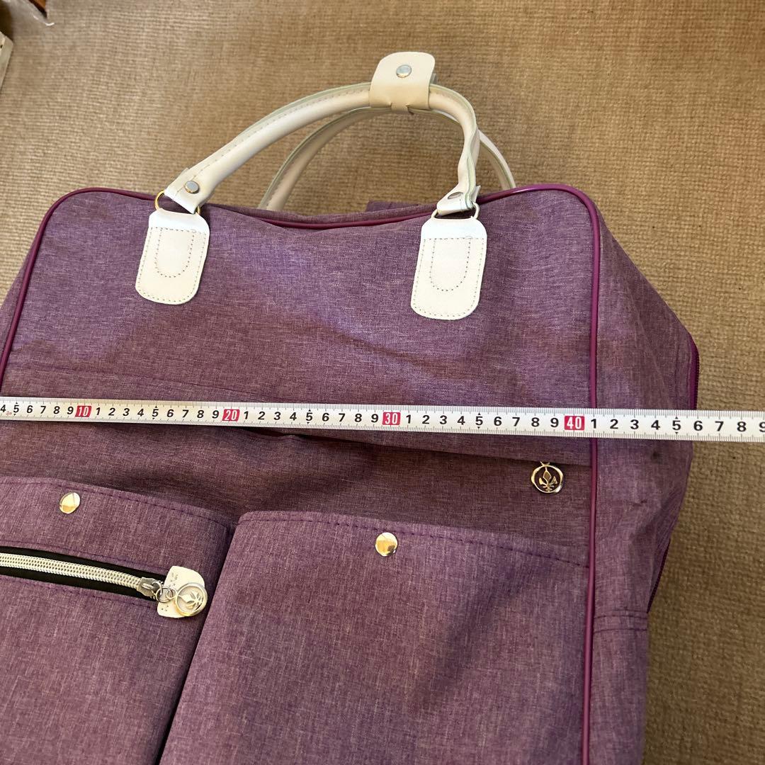 パープル キャリーカート　ショルダーバッグ付