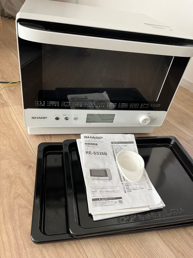 ジャンク品　SHARP オーブンレンジ RE-SS26B-W 2022年製