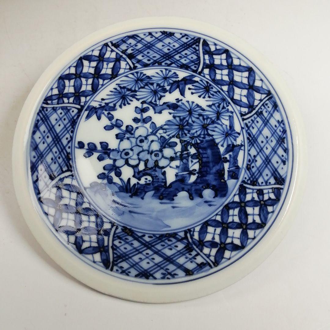 Ｗ４０９　水指　『青華祥瑞写　砂金袋形　水指』『高野昭阿弥 造』　共箱　茶道具