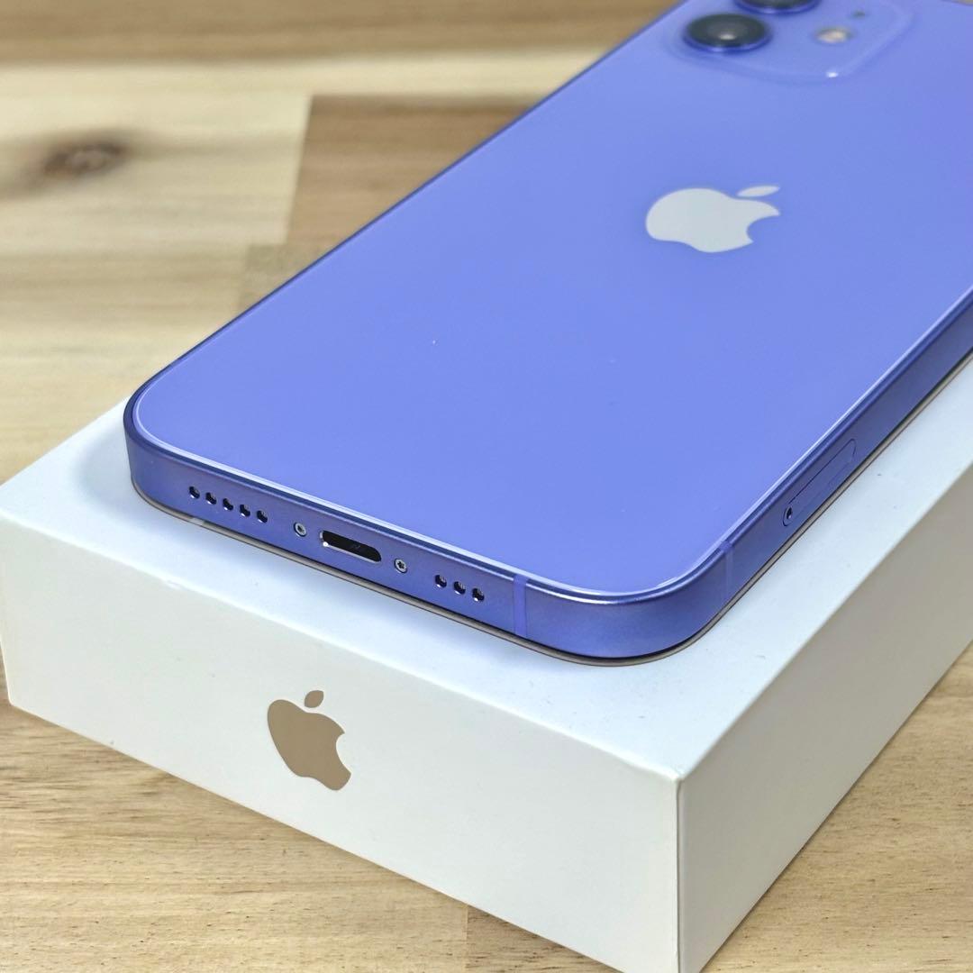 【電池新品100%】iPhone 12 256GB |パープル|SIMフリー