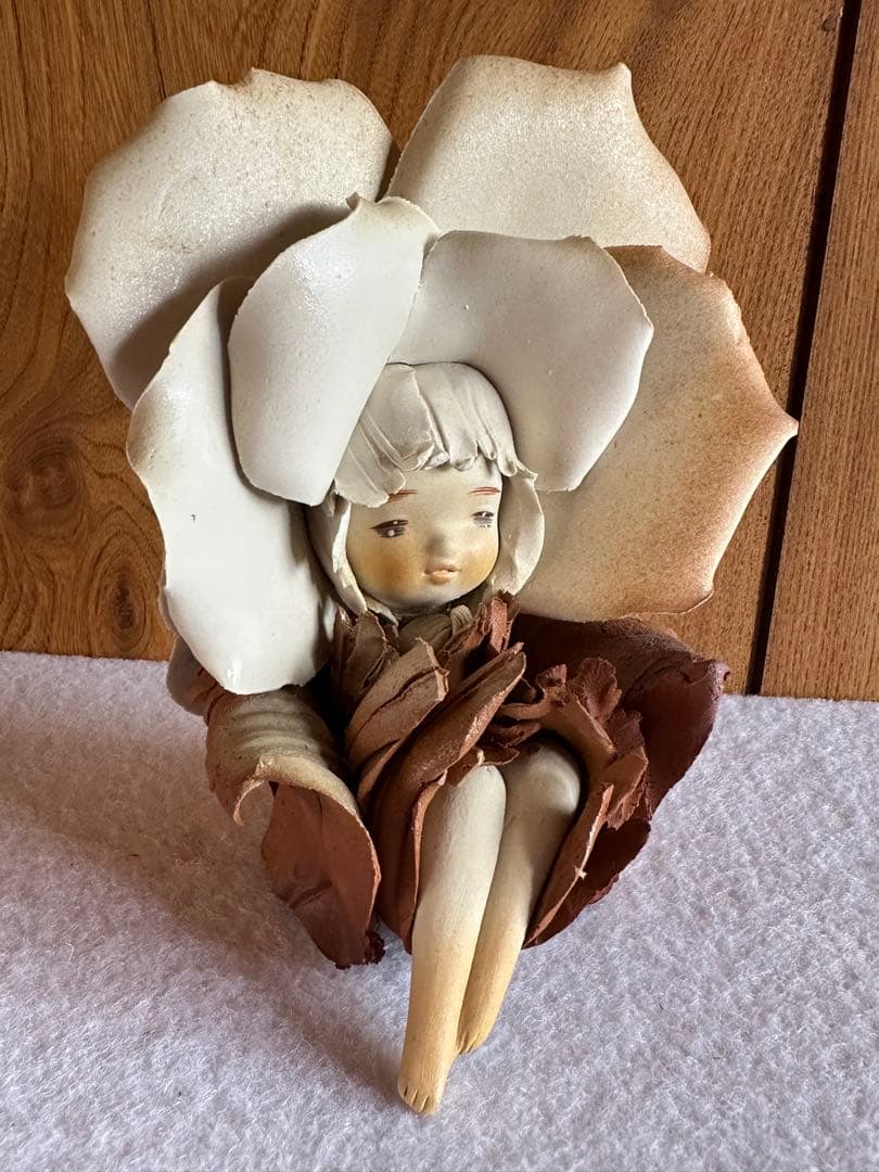 陶器人形　陶器人形作家 竹内祥子作　創作人形　美術品　工芸品　アート