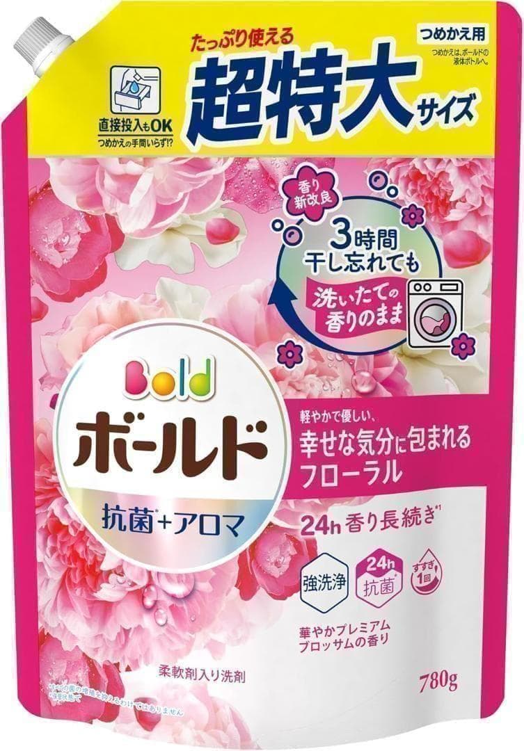 ボールド 洗濯洗剤 液体 プレミアムブロッサム 詰め替え 780g×8袋