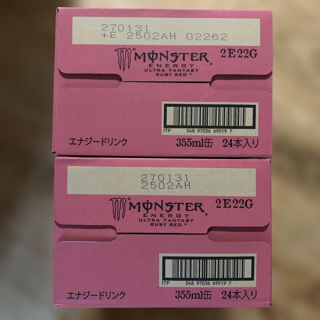 モンスターエナジー　ウルトラファンタジールビーレッド　355ml×24本×2箱