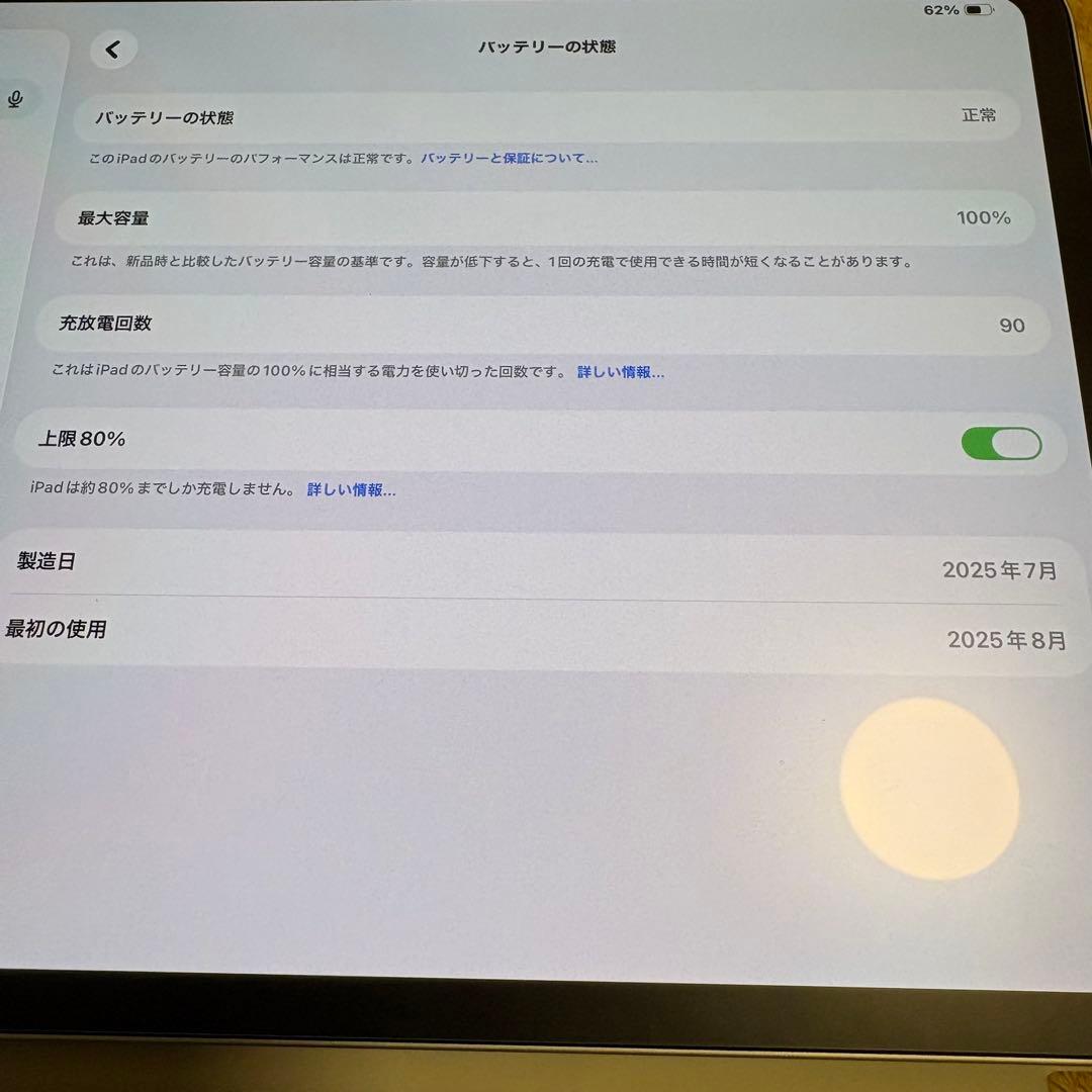 iPad Pro 11インチ (M4)256GB 超絶美品！！保護フィルムあり