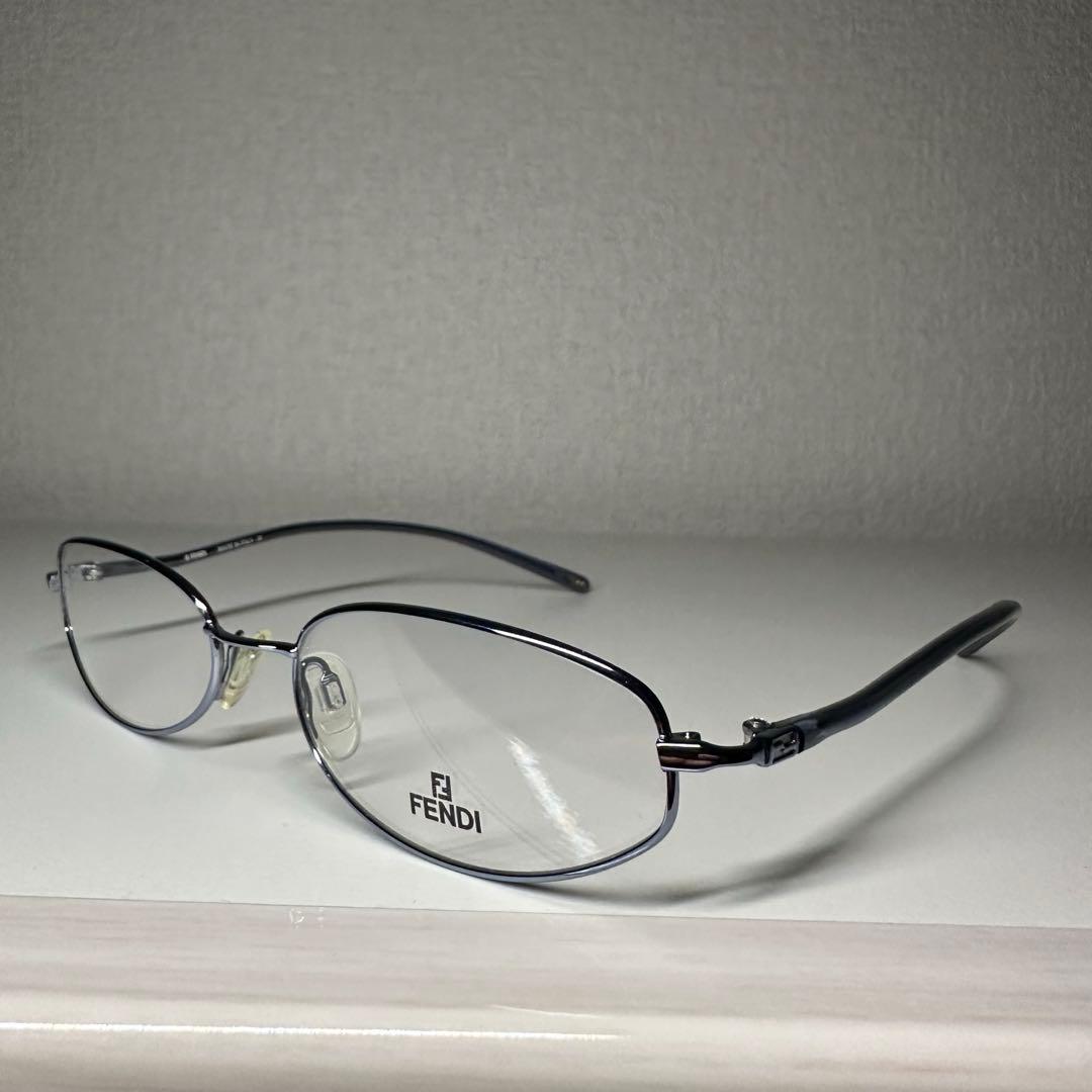 廃盤 90s〜2000s FENDI フルリムメガネ デッドストック Y2K