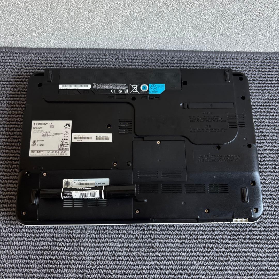 富士通lifebook AH77/G i7-2670QM メモリ16GB
