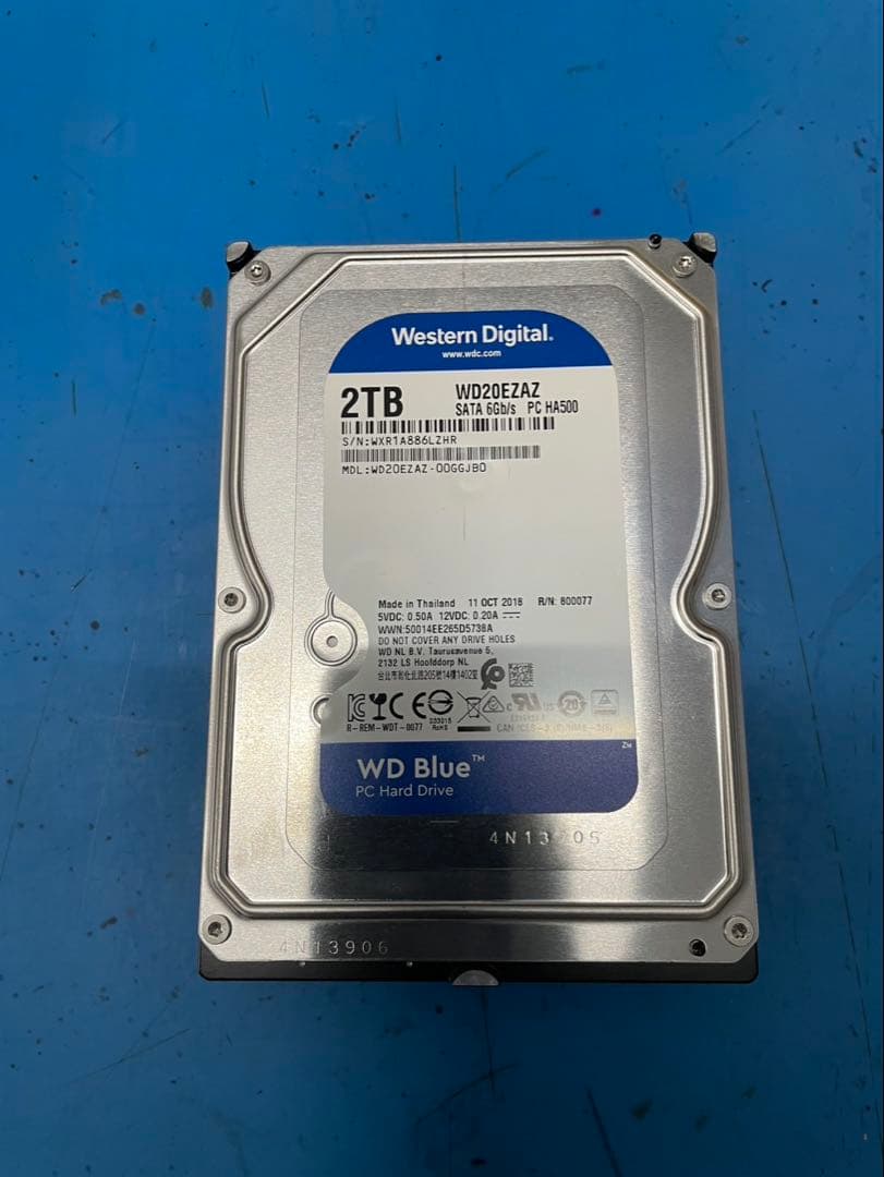 WESTERNDIGITAL 2TB 5個セットWD20EZAZ WD BLUE