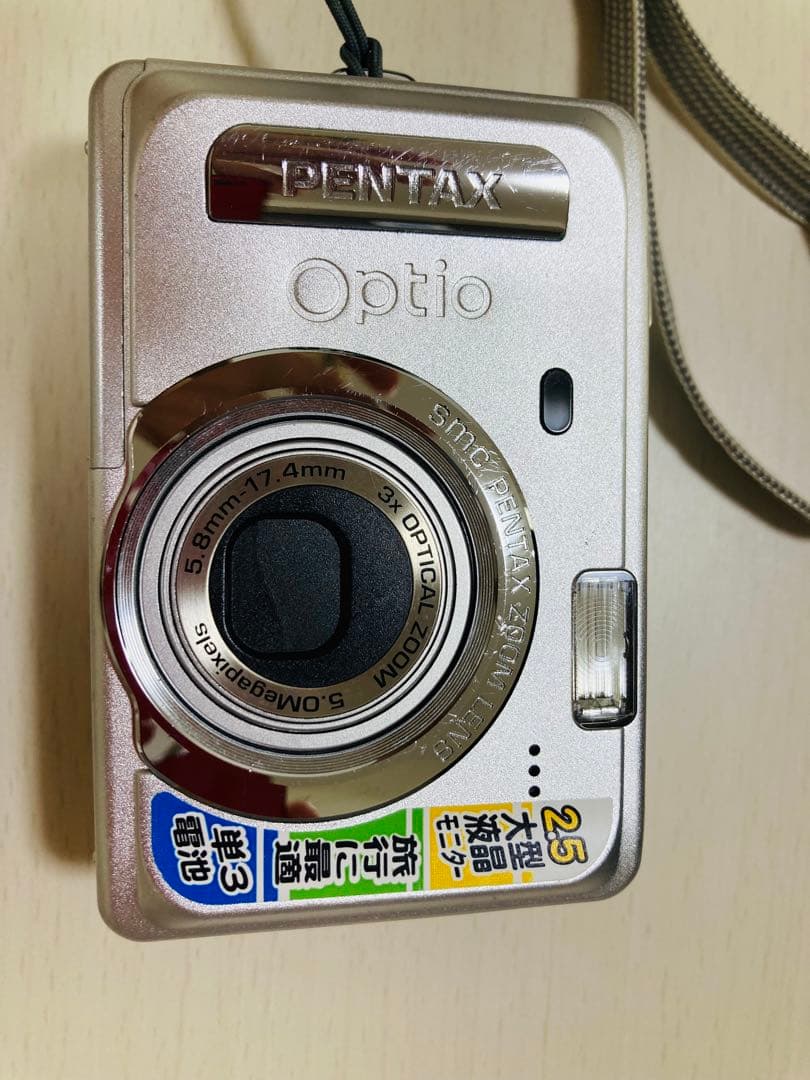 PENTAX Optio S55＋Buffalo SDカード、新品電池付き