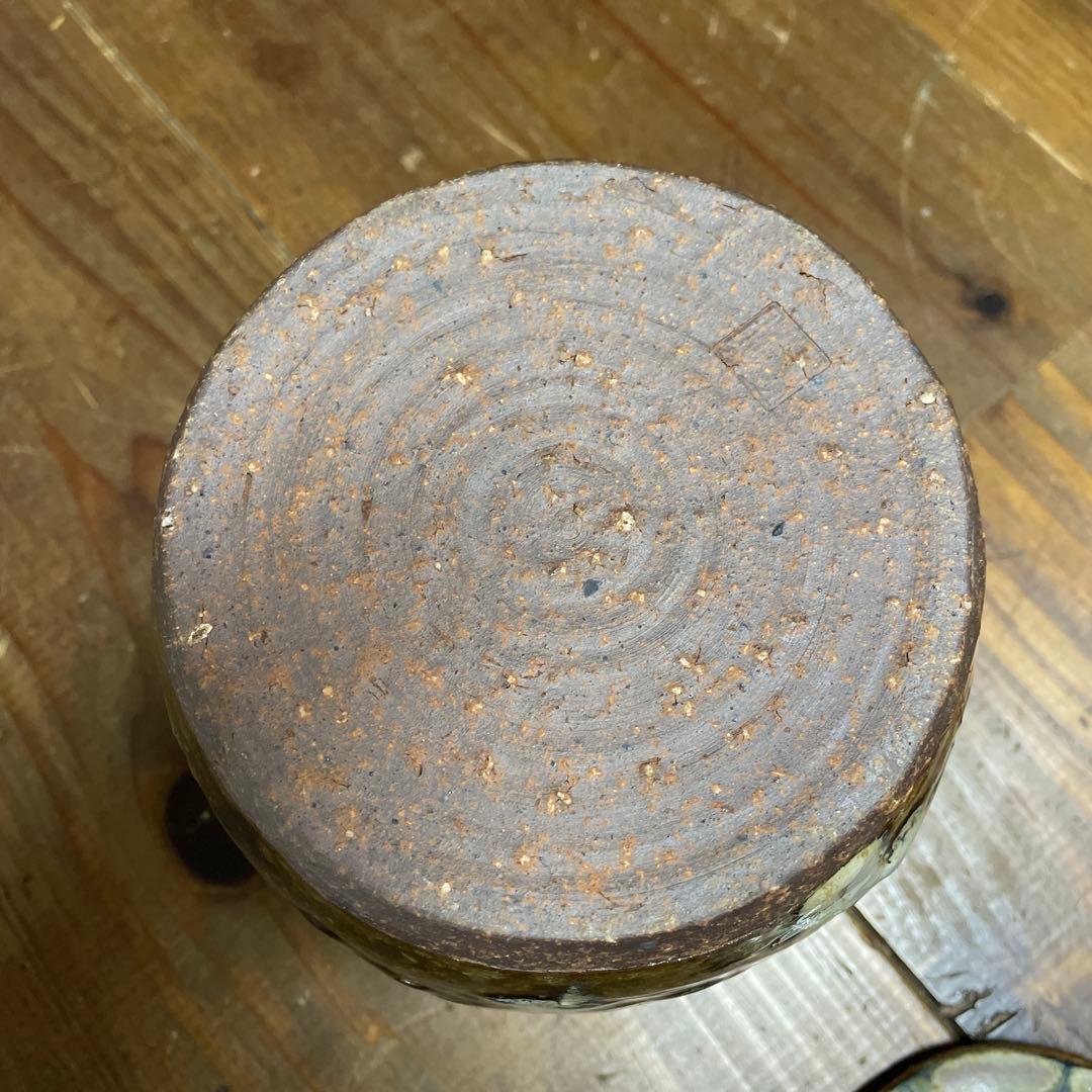 美品　茶道具　花器　焼物　高取焼　茶道具　水指　みずさし　茶道　陶芸　落ち着いた