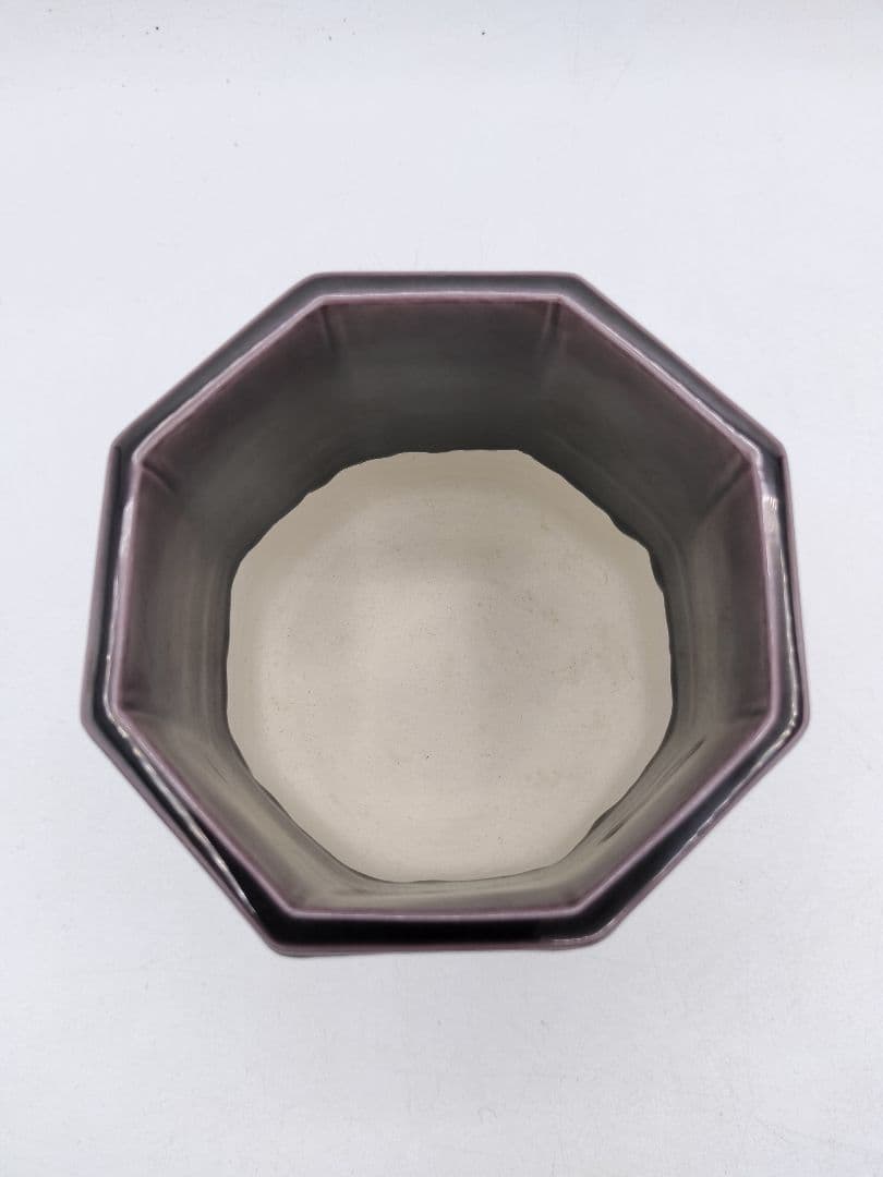 d001 【未使用品】火入 八角 渦文 中村翠嵐 木箱 茶道具