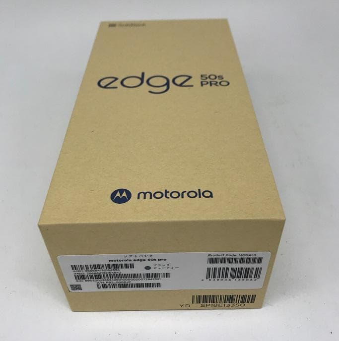 新品未使用 motorola edge 50s PRO ソフトバンク 黒 S76