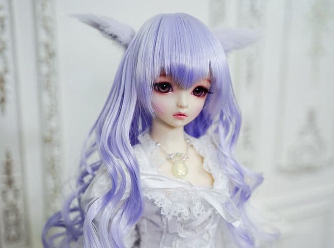 AS134 BJD 1/3 人形 ドール　用ウィッグ カツラ 耐熱 ハンドメイド