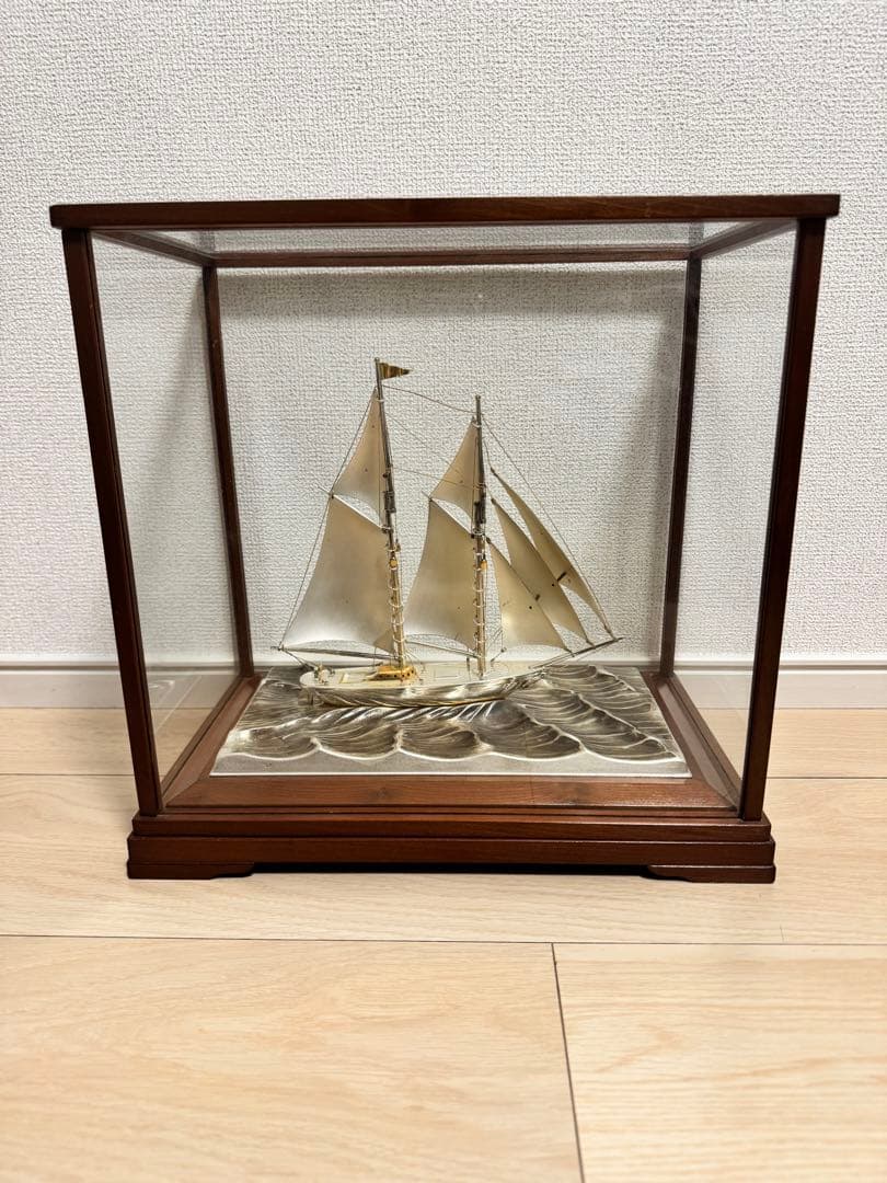 STERLING 960刻印　銀製　SILVER　帆船 関工芸 シルバー