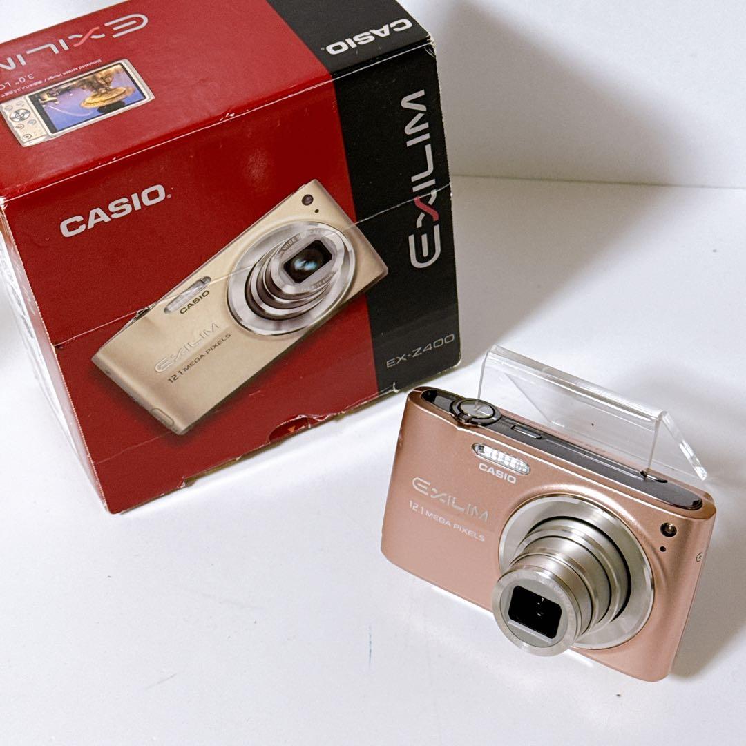 CASIO コンパクトデジタルカメラ EXILIM EX-Z400 ピンク