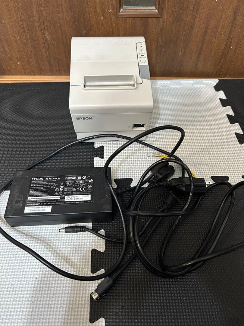 ②EPSON エプソン レシートプリンター TM-T88V -i アダプター付き