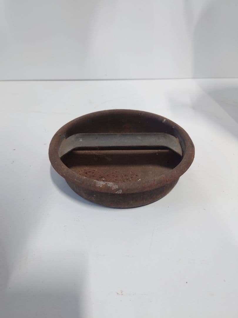 アンティーク ミルク缶 牛乳缶 金属製 茶色