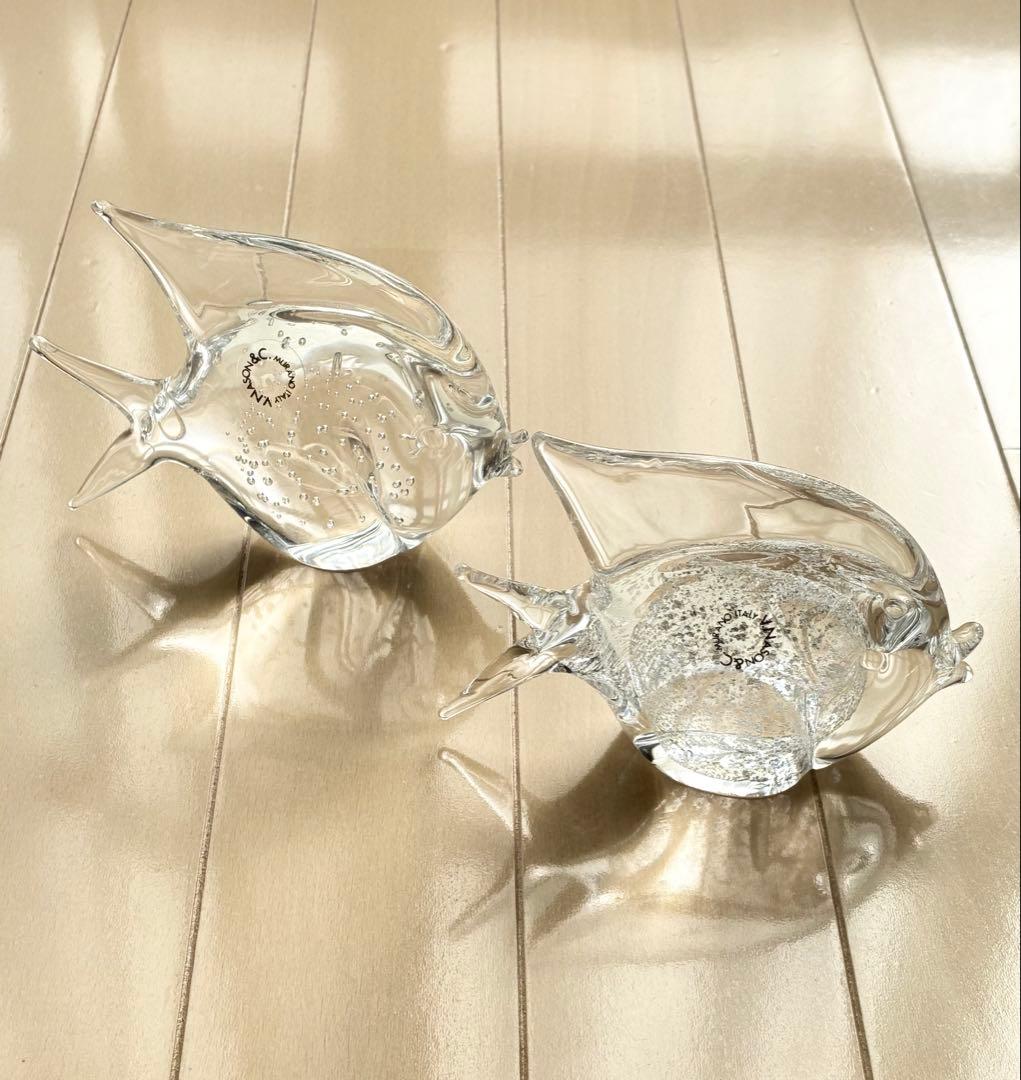 V.Nason&C MURANO ITALY ガラスアート　エンゼルフィッシュ