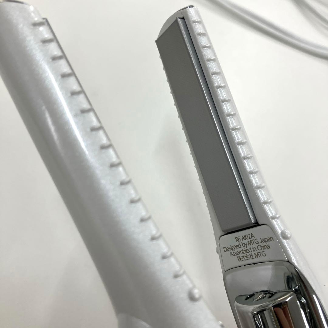 ［O42-38］Refa RE-AI02A フィンガーアイロン ホワイト 美品
