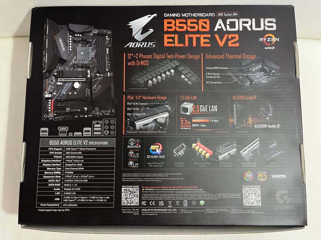 [新品]GIGABYTE B550 AORUS ELITE V2 rev.1.0
