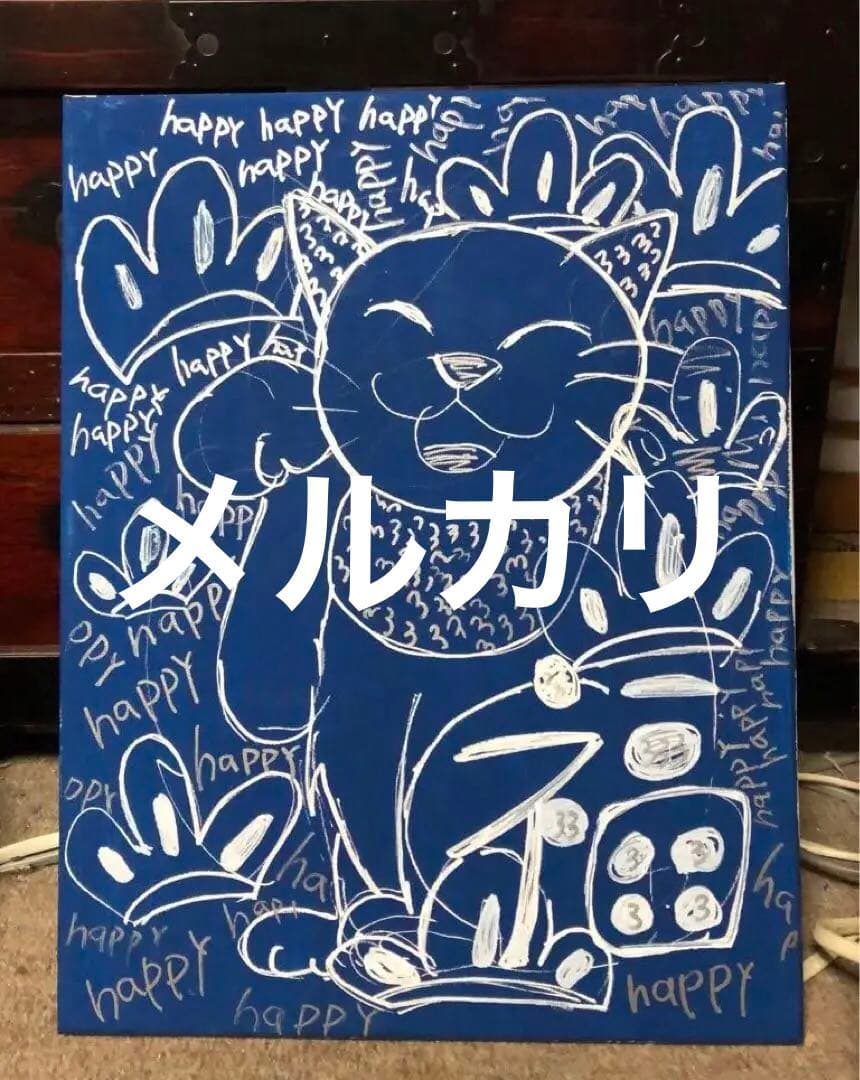 福猫　イラスト　絵