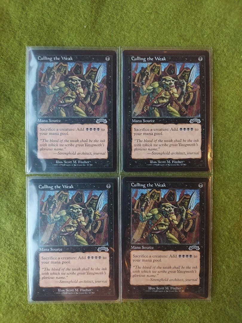 新品 MTG 弱者選別 Calling the Weak 英語版 4枚 EXO