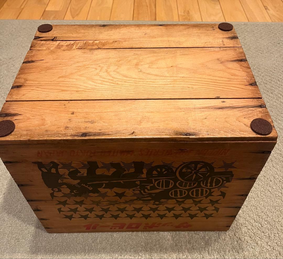 昭和レトロ サッポロビール木箱・メンテナンス済/アンティーク木箱　古家具　古家具