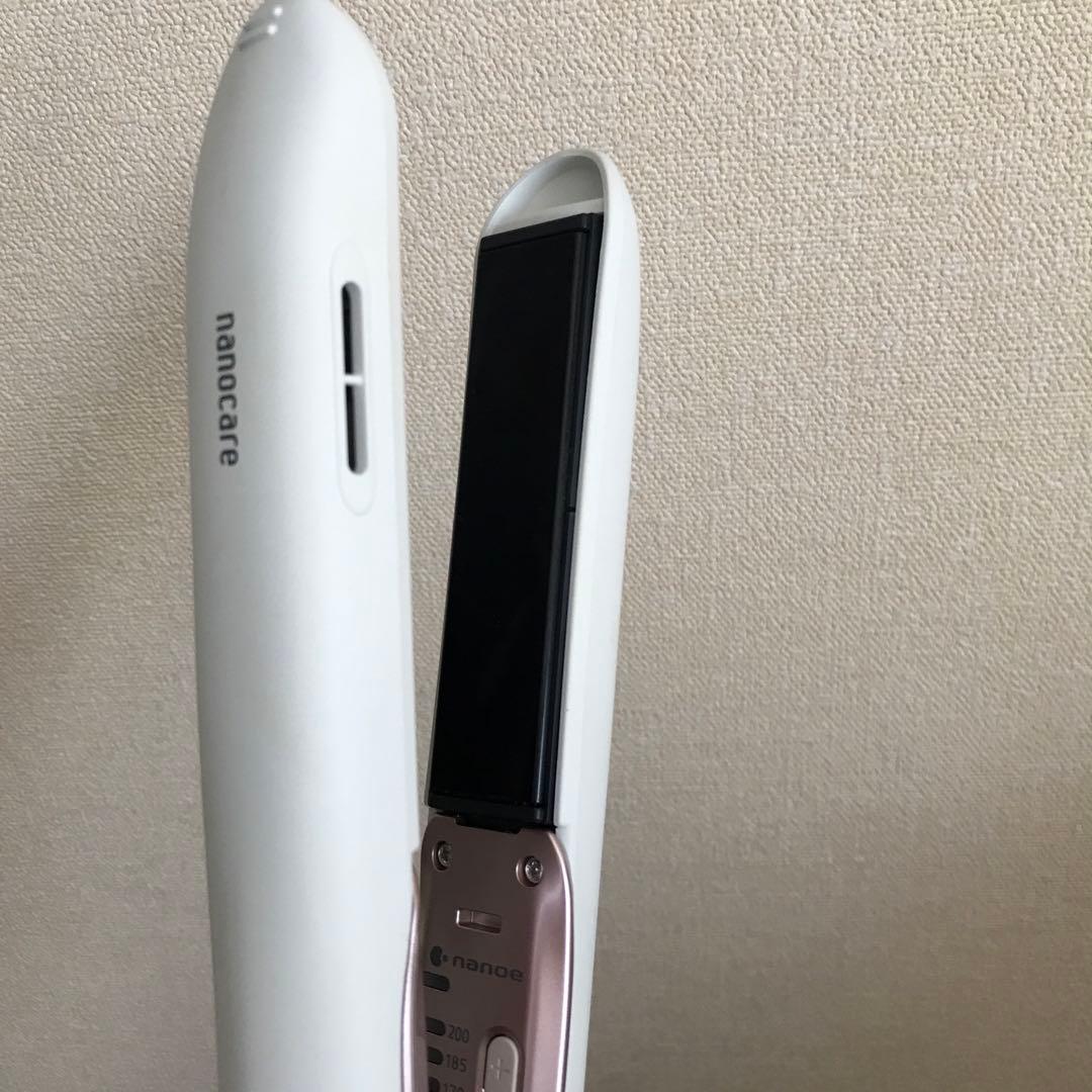 Panasonic ナノケア ストレートヘアアイロン ホワイト　取扱説明書付