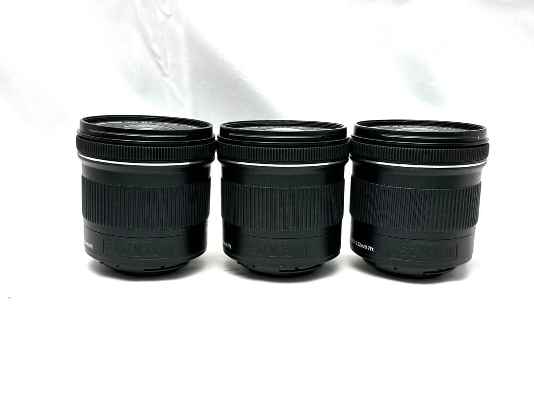 完動美品3本セット♪EF-S 10-18mm F4.5-5.6 IS STM♪