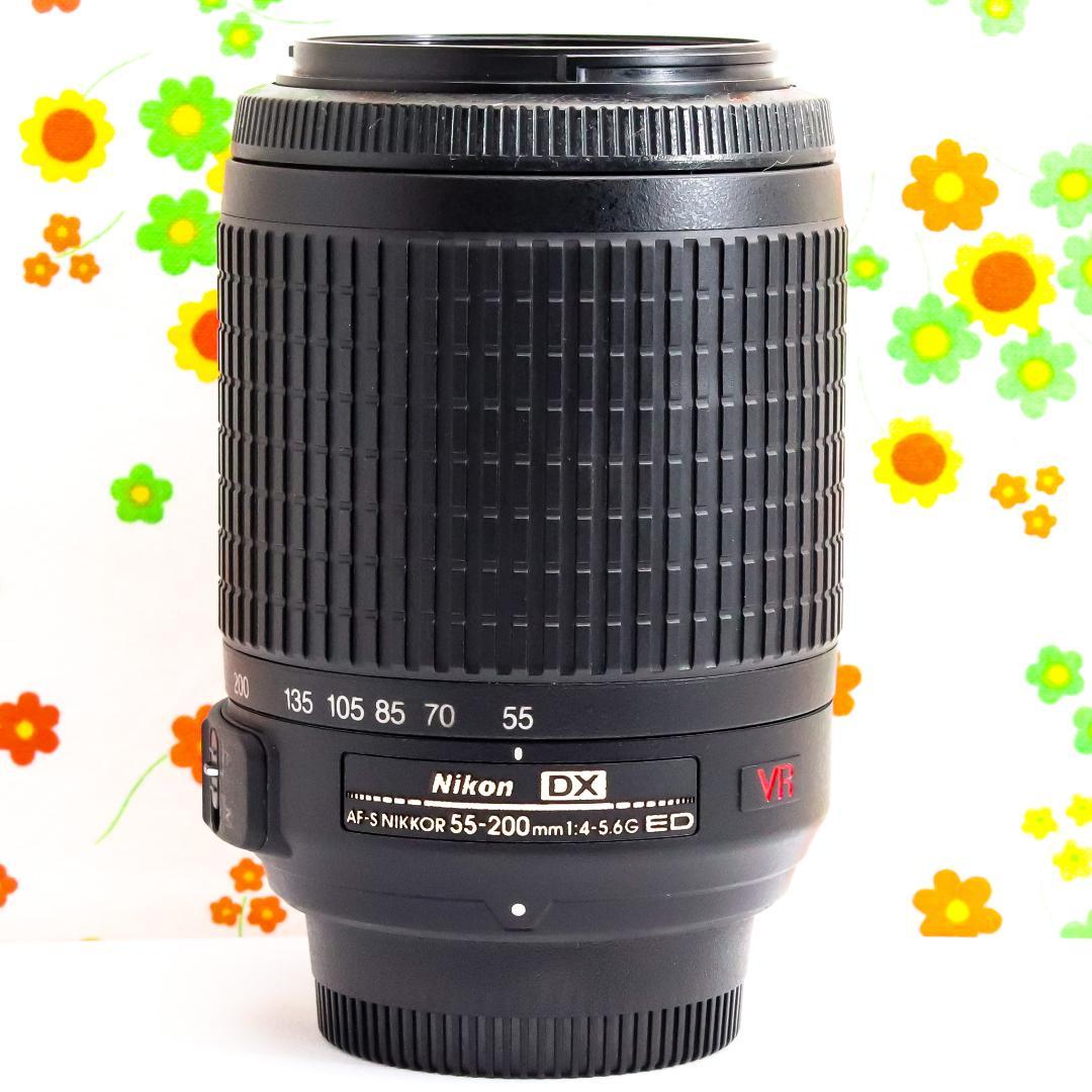 ニコン Nikon AF-S 55-200m☆手振れ補正付☆軽量・コンパクト