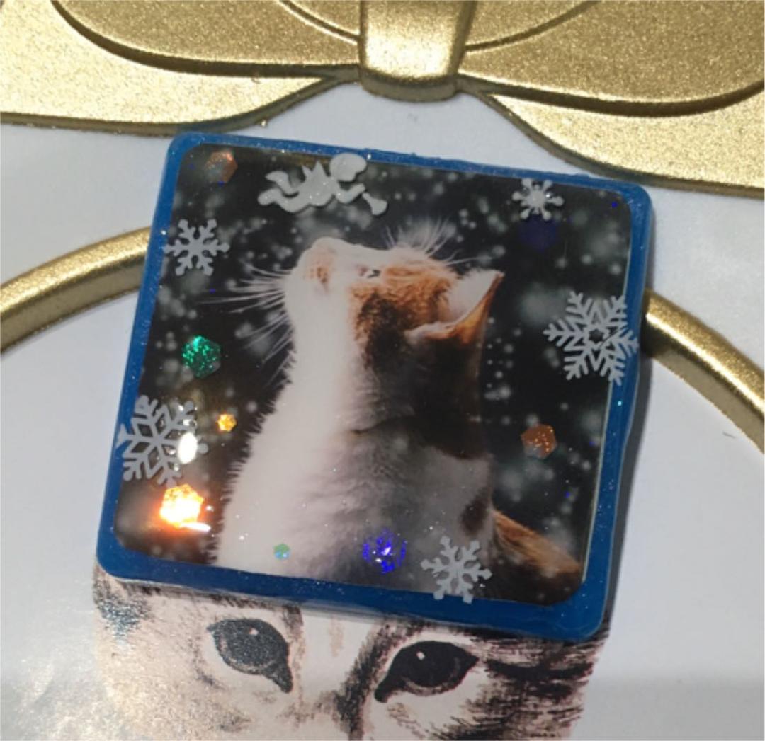 レジンヘアゴム♡クリスマス天使と猫ちゃん・再販不可