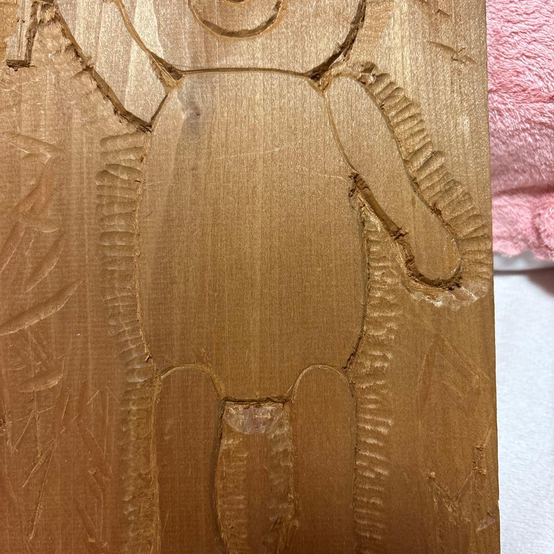 ママが作った彫り物 くまさん