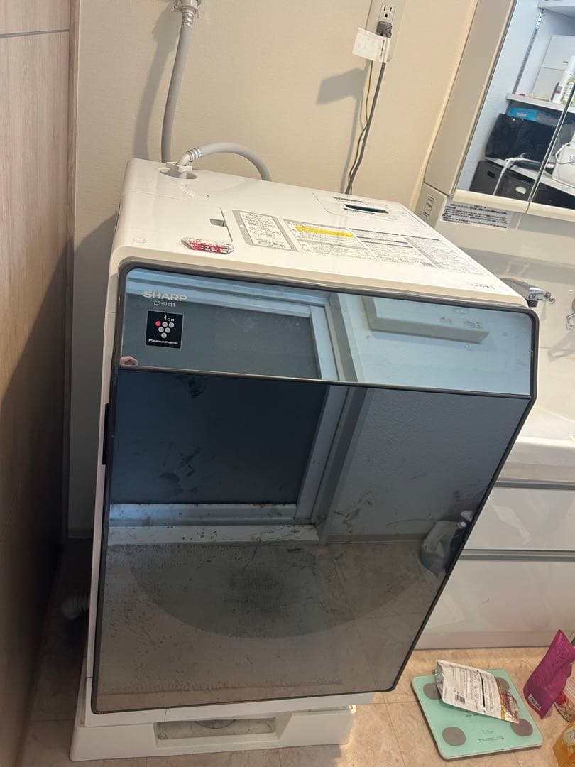 シャープ ドラム式洗濯乾燥機 11/6kg ES-U111-TR2019年製