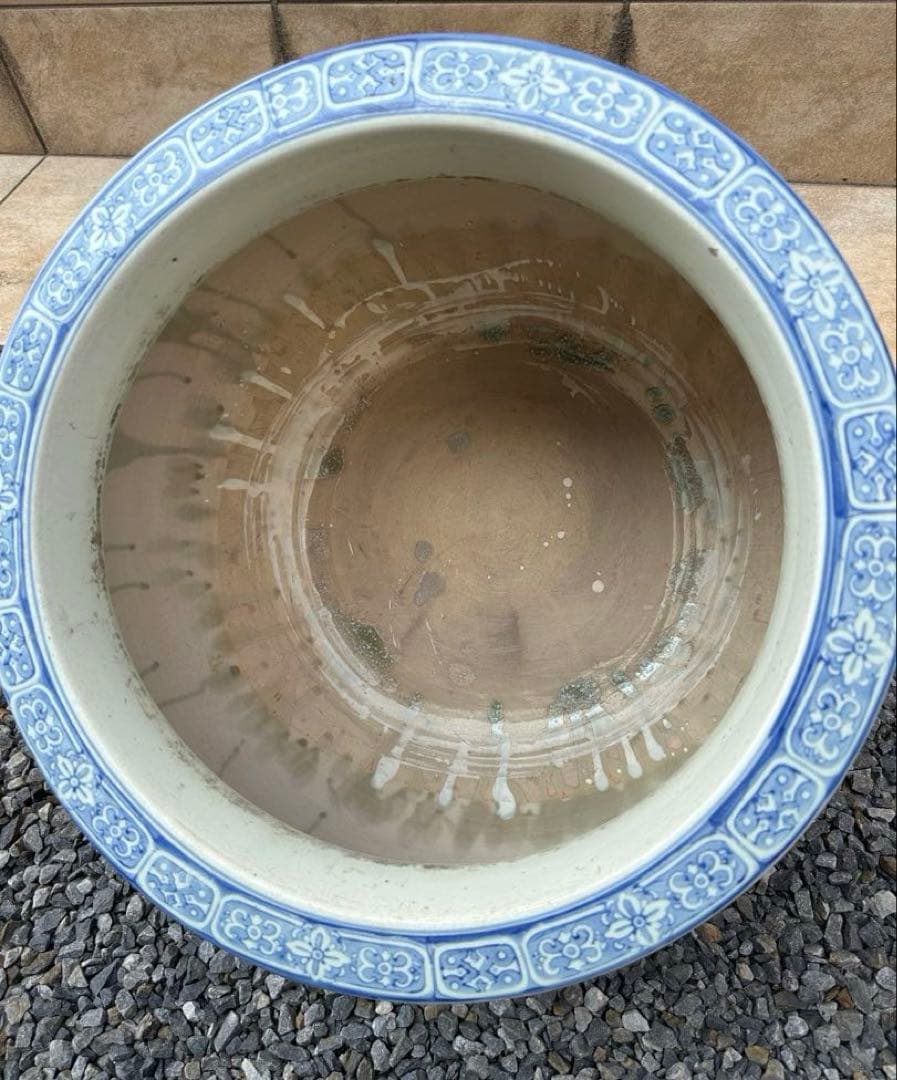 ◼️出品4/5(日)迄◼️骨董品◼️火鉢　昭和レトロ　アンティーク　大正　金魚鉢