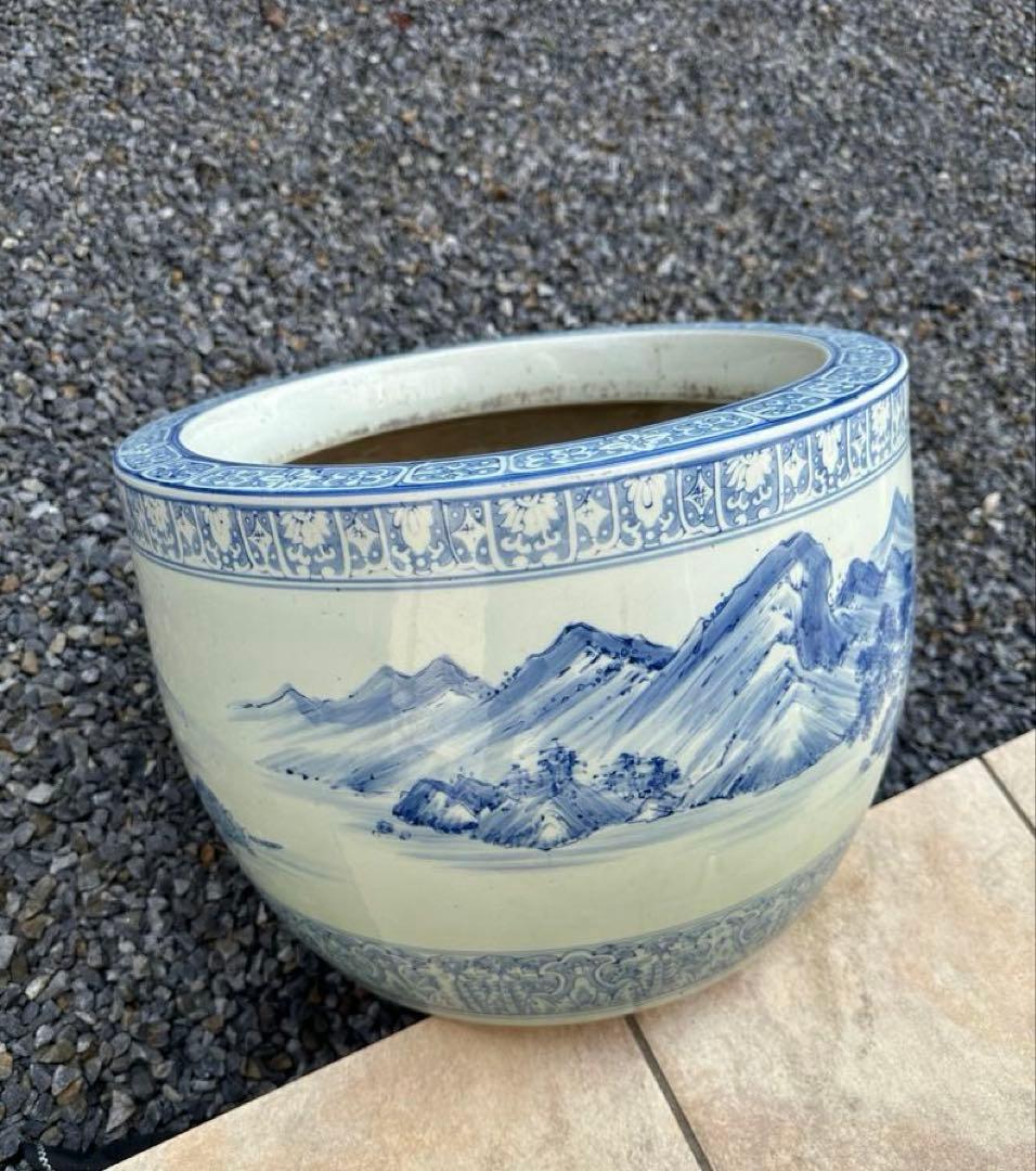 ◼️出品4/5(日)迄◼️骨董品◼️火鉢　昭和レトロ　アンティーク　大正　金魚鉢