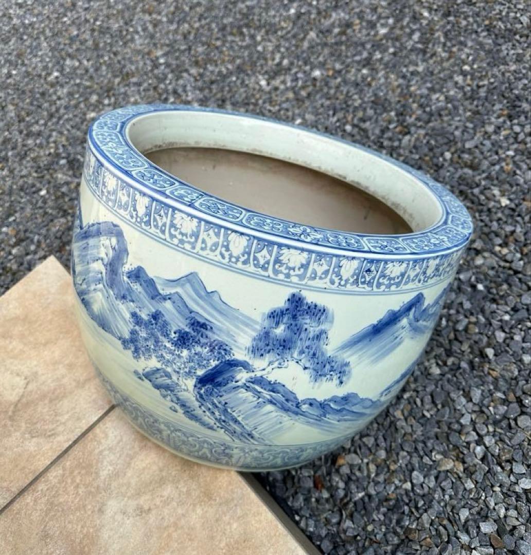 ◼️出品4/5(日)迄◼️骨董品◼️火鉢　昭和レトロ　アンティーク　大正　金魚鉢
